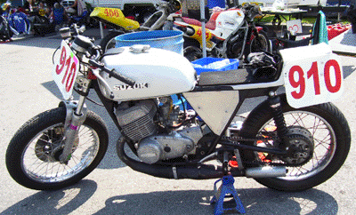 two stroke vintage race bike Suzuki T 500