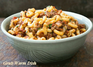 Grub Worm Dish one pot meal for camping