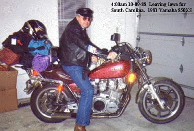 Leonard's Yamaha on tour in 1988