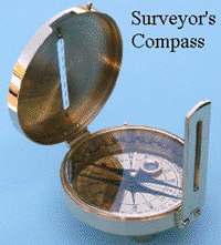 a surveyors compass is a useful addition to your motorcycle touring kit