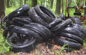Dirty Girl Tire Pile Guessing Game