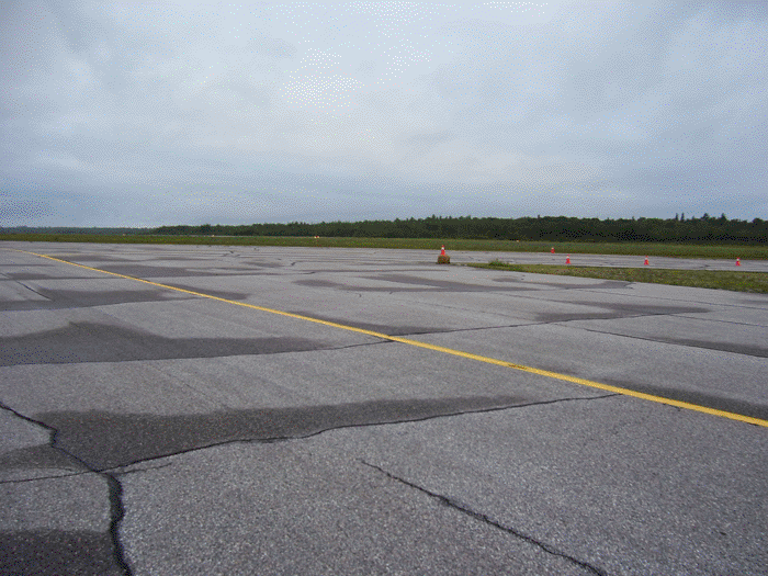 North Bay Runway Romp racetrack - exiting the pits