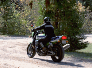 Andrea on the ZRX1100